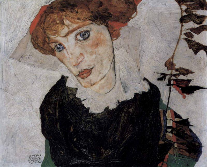 Egon Schiele Portrait of Wally Spain oil painting art